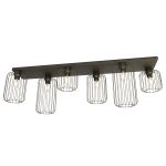 Emibig Ceiling Light Barn Steel Black | Suitable for 6x E27 - Max 15W