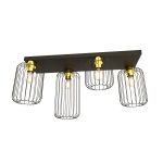 Emibig Ceiling Light Barn Steel Black | Suitable for 4x E27 - Max 15W