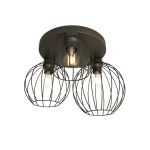 Emibig Ceiling Light Nest Steel Black | Suitable for 3x E27 - Max 15W