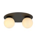 Emibig Ceiling Light Solar Steel Black | Suitable for 2x E14 - Max 10W