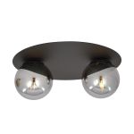 Emibig Ceiling Light Solar Steel Black | Suitable for 2x E14 - Max 10W