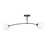 Emibig Ceiling Light Pregos Steel Black | Suitable for 2x E14 - Max 10W