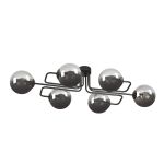 Emibig Ceiling Light Brendi Steel Black | Suitable for 6x E14 - Max 10W
