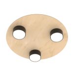 Emibig Ceiling Light Pixo Steel Black | Suitable for 3x GX53 - Max 12W