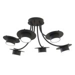 Emibig Ceiling Light Enso Steel Black | Suitable for 6x GX53 - Max 12W
