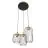 Emibig Pendant Vander Steel Black | Suitable for 3x E27 - Max 15W