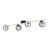 Emibig Ceiling Light Splendi Steel Black | Suitable for 4x E14 - Max 10W