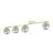 Emibig Ceiling Light Monza Steel White | Suitable for 4x E14 - Max 10W