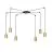 Emibig Pendant Traker Steel Black | Suitable for 6x GU10 - Max 10W