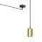 Emibig Pendant Traker Steel Black | Suitable for 1x GU10 - Max 10W