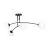 Emibig Ceiling Light Pregos Steel Black | Suitable for 4x E14 - Max 10W