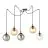 Emibig Pendant Gigi Steel Black | Suitable for 5x E14 - Max 10W