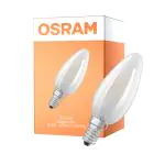 Osram LED Superstar E14 Candle Filament Frosted 3.4W 470lm - 940 Cool White | Best Colour Rendering - Dimmable - Replaces 40W