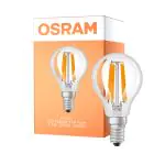 Osram LED Classic LED E14 Pear Filament Clear 1.2W 255lm - 827 Extra Warm White | Replaces 25W
