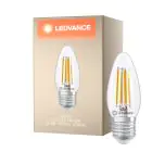 Ledvance Classic LED E27 Candle Filament Clear 3.4W 470lm - 827 Extra Warm White | Dimmable - Replaces 40W