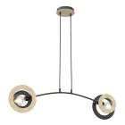 Emibig Pendant Skiva Steel Black | Suitable for 2x E27 - Max 15W