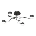 Emibig Ceiling Light Kurage Steel Black | Suitable for 4x GX53 - Max 12W