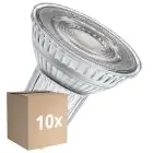 Multipack 10x Ledvance LED Reflector GU10 PAR16 6.1W 575lm 60d - 930 Warm White Warm White| Dimmable - Replaces 80W