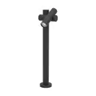 Eglo Pedestal Lamp Fossignano Aluminium Black 4W 550lm - 830 Warm White | IP44